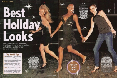 Cycle Five Group
Nik Pace, Bre Scullark, Nicole Linkletter

Photo: Jon Ragel
For: US Weekly, December 19, 2005
