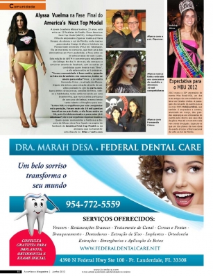 Allyssa Vulema
For: Gazeta Brazilian News Issue 781 (May 31-June 6 2012)
