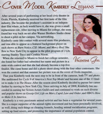 Kimberly Leemans
For: Bliss Magazine, February 2012
