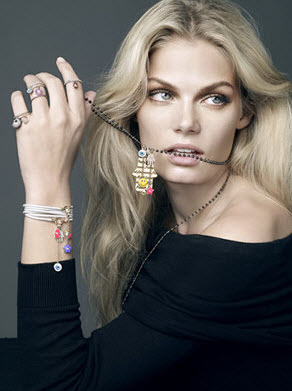 Kristin Kagay 
Photo: David Slijper
For: Aaron Basha Jewelry Fall 2014 Campaign
