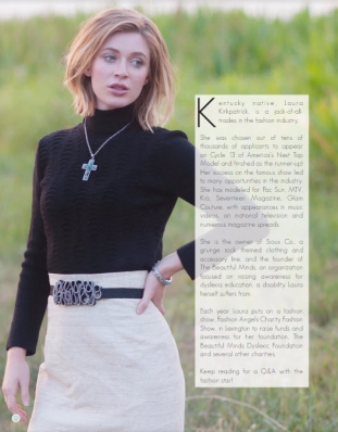 Laura Kirkpatrick
Photo: Grass Roots Photography
For: MOUR Magazine, September 2014
