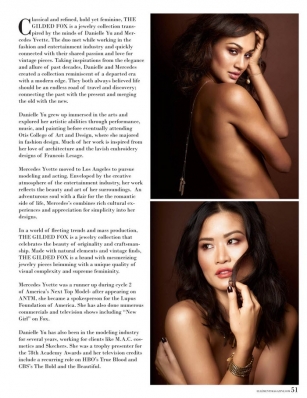 Mercedes Scelba-Shorte
Photo: Allen Chu
For: Ellements Magazine, May 2014
