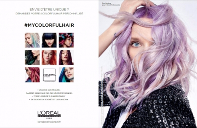 Lauren Brie Harding
For L'OrÃ©al Professionnel #ColorfulHair Campaign
