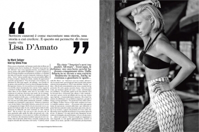 Lisa D'Amato
Photo: Mark Seliger
For: Vogue Italia, April 2012
