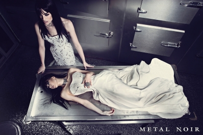 Raina Hein and Hannah Jones
Photo: Graphics Metropolis
For: Metal Noir, 2014 Campaign
