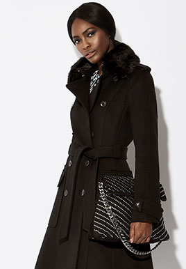 MamÃ© Adjei
Photo: Linda Shakesby Photography
For: Karen Millen A/W 17 Coat Collection 
