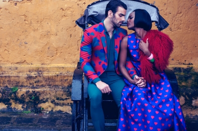 Nyle DiMarco and MamÃ© Adjei
Photo: Milor Tráº§n
For: "Wearing LOVE by Do Manh Cuong"

