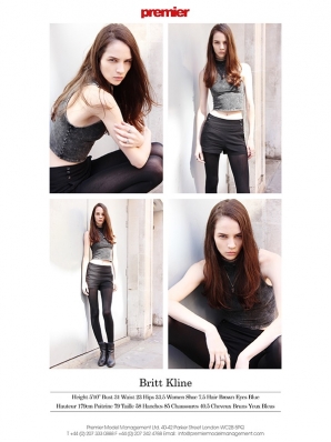 Brittani Kline
For- "Premiere Model Management London" 
