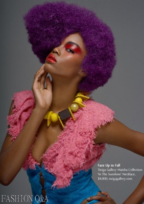 Eugena Washington
Photo: Fernando Colon
For: Fashion Q&A Magazine, October 2010
