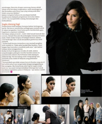 Jaslene Gonzalez
For: Jelita Magazine, January 2010
