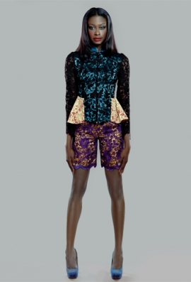 Aminat Ayinde
For: Lanre Da-Silva Spring/Summer 2012 Lookbook
