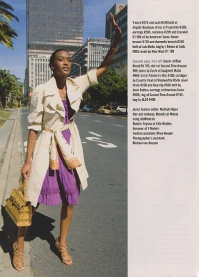Teyona Anderson
For: Glamour Magazine South Africa
