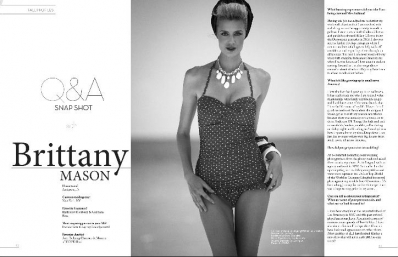 Brittany Mason
For: Miami Shoot Magazine 2012
