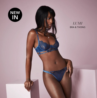 MamÃ© Adjei
Photo: Claire Harrison
For: Bluebella Lingerie Autumn/Winter 2019 Lookbook
