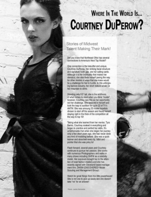Courtney DuPerow
Photo: Jacqueline J Photographic Arts
For: Haute Ohio Magazine, Spring 2020
