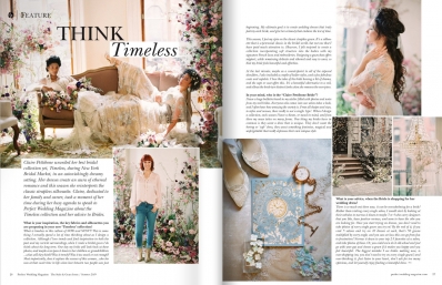 Naima Mora
Photo: Sophie Kaye Photography
For: Perfect Weddings Magazine Summer 2019
