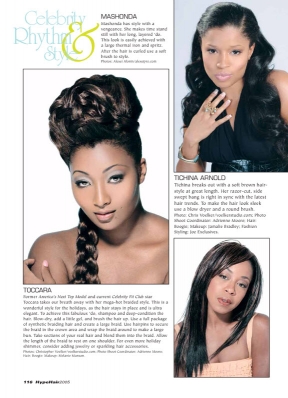 Toccara Jones
For: Hype Hair Magazine, Oct/Nov 2005
