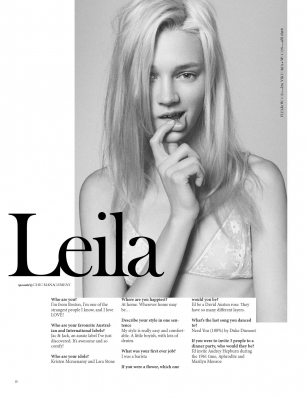 Leila Goldkuhl
Photo: Christian Blanchard 
For: KNEON Magazine, Summer 2013
