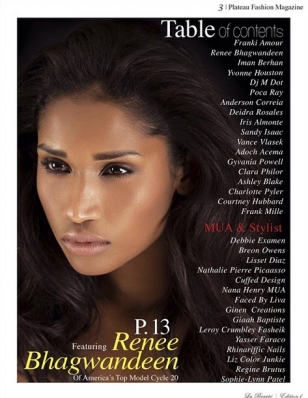 Renee Bhagwandeen
For: Plateau Fashion Magazine, August 2014
