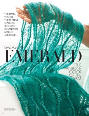 Eugena Washington
Photo: Rose Callahan
For: Vogue Knitting Early Fall 2013
