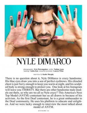 Nyle DiMarco
Photo: Eric Pietrangolare
For: Jute Magazine, November 2015
