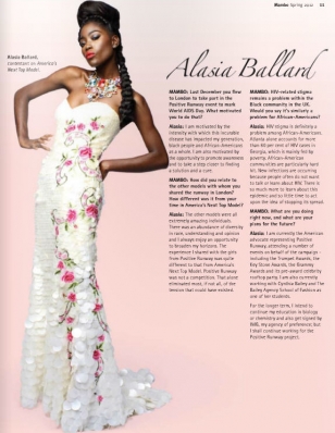 Alasia Ballard
Mambo Magazine, Spring 2012
