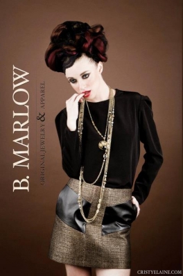 Laura Kirkpatrick 
Photo: Cristy Elaine
For: B. Marlow Original Jewelry Designs, Winter 2012 Collection
