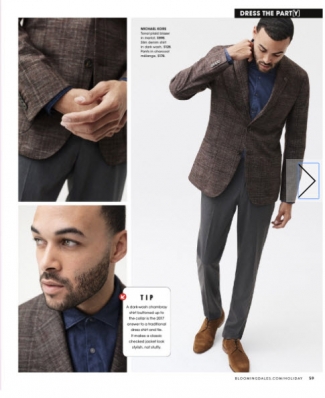 Don Benjamin
For: Bloomingdale's Holiday 2017 Catalog
