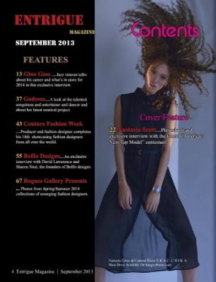 Nastasia Scott
For Entrigue Magazine, September 2013
