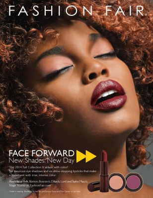 Eugena Washington
For: Fashion Fair Cosmetics, Fall 2014 Collection
