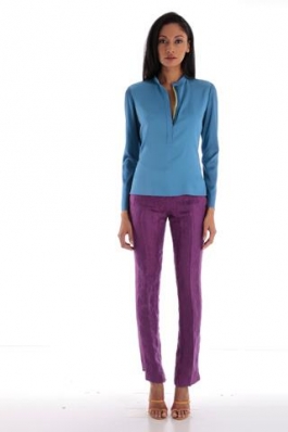 Leslie Mancia
For: Elie Tahari Pre-Fall 2012
