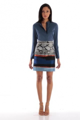 Leslie Mancia
For: Elie Tahari Pre-Fall 2012
