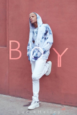 Devin Lj Clark
For: Lucie Halley London, 'Boy' Collection
