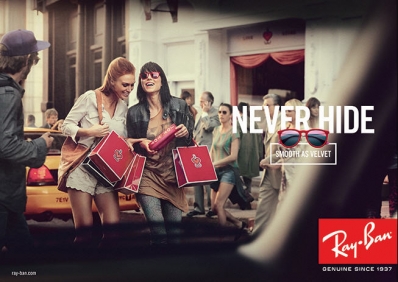 CariDee English
For: Ray-Ban Never Hide Campaign
