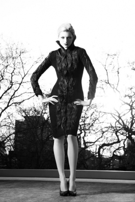 Sophie Sumner
Photo: Rob Rowland
For: Derek Lawlor Autumn Winter 2010 
