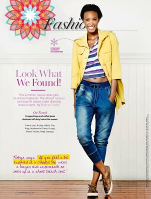 Teyona Anderson
For: O, The Oprah Magazine South Africa, November 2011
