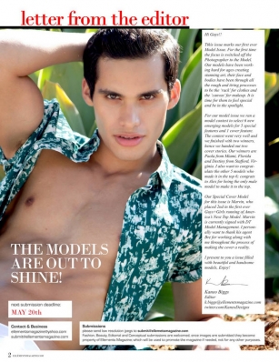 Marvin Cortes
For: Ellements Magazine. Spring 2014, Issue 5
Photo: Lexie Montoya
