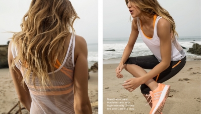 Jessica Serfaty 
Photo: Michael Khachadoorian
For: "Fabletics- Ready. Set. Summer."
