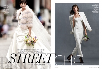 Margaux Brooke
Photo: David Mandelberg
For: "Brides Magazine- October/November 2015"
