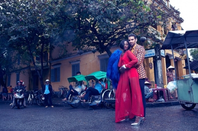 Nyle DiMarco and MamÃ© Adjei
Photo: Milor Tráº§n
For: "Wearing LOVE by Do Manh Cuong"
